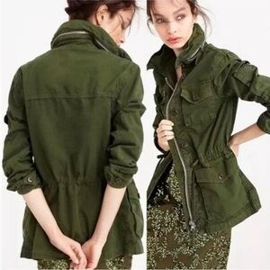 J. CREW Olive Green Field Utility Jacket Sz XS